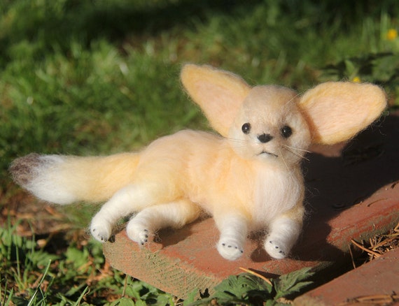 Tchad Le Bebe Renard Fennec Lanimal Senti Daiguille Laine Etsy Tchad Le Bebe Renard Fennec Lanimal Senti Daiguille Laine Etsy