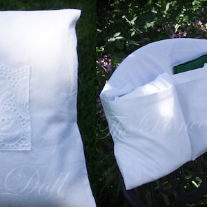 Passe au-dessus de votre chaise, enveloppe pour branches LDS *Large poche en dentelle* Sac pour branches pour FEMME, avec poche pour cartes sur la branche, permet de ranger les vêtements de dotation