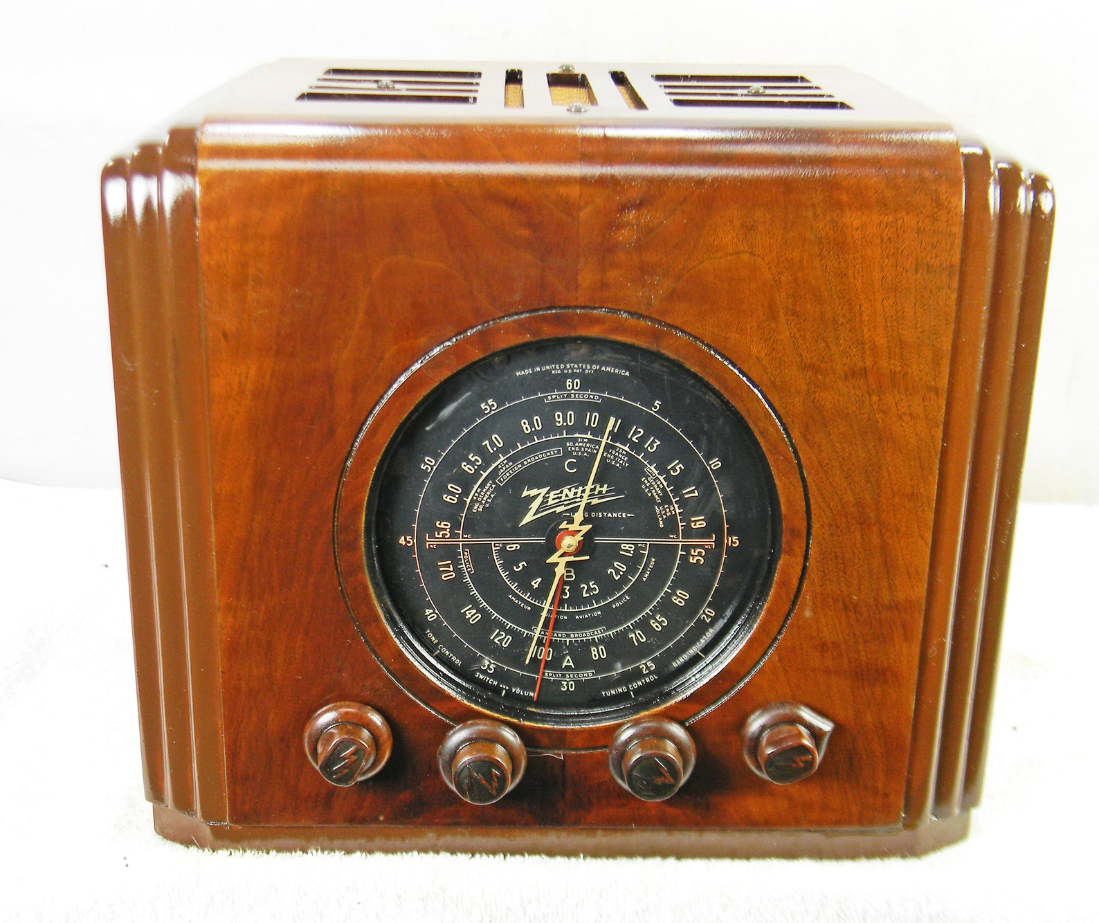 Ornate Zenith Radio 7d216cube 1938 Am/shortwave Antique Etsy