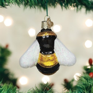 Old World Christmas Bumblebee Insect Glass Christmas Ornament 12521
