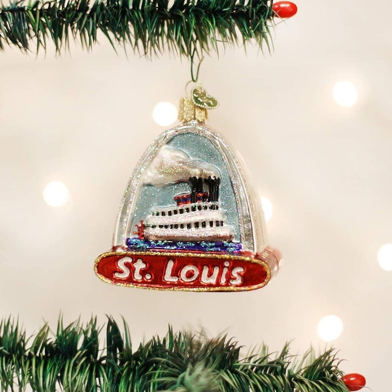 Old World Christmas St. Louis Arch Famous Landmark Glass Xmas Etsy