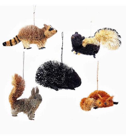 Woodland buri christmas ornaments Clearance