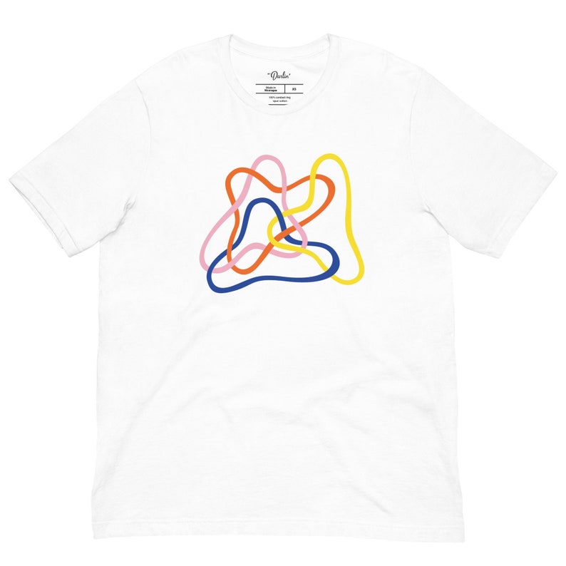 Tangled Abstract Shapes Everyone Classic T-shirt Bild 1