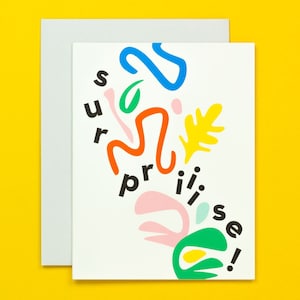 Surprise Birthday Invitation • Funny Birthday Card • Surprise Birthday Card • Surpriiise • by @mydarlin_bk