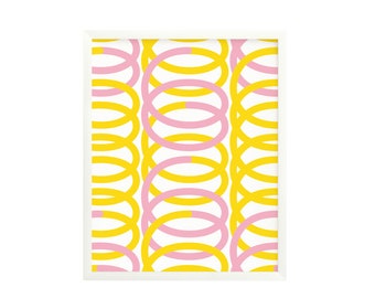 Graphic Art Print, "Spiro", Bright Colorful Wall Art, Housewarming Gift, Giclée Art Print • by @mydarlin_bk