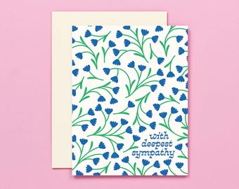 Sympathy Vines • Carte florale de la plus profonde sympathie Blue Vines • par @mydarlin_bk