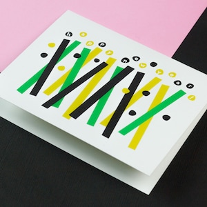 Confettis Nouvel An • Carte de voeux de bonne année confettis abstraite ou lot de 8 cartes • par @mydarlin_bk