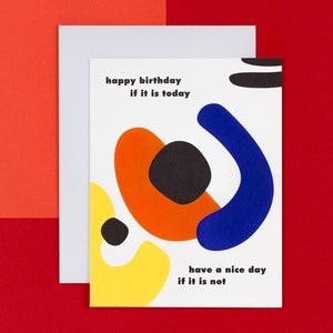 Joyeux anniversaire si c'est aujourd'hui • Carte d'anniversaire en retard, carte d'anniversaire amusante • par @mydarlin_bk