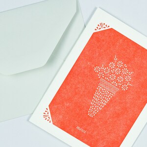 Carte de remerciement - Merci Cards - Carte de remerciement typographique - Cartes typographiques - Cartes imprimées en bloc image 2