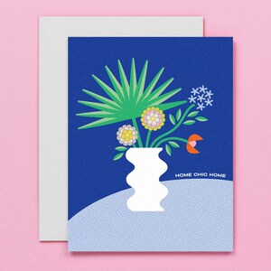 Home Chic Home • Carte de pendaison de crémaillère tropicale • Palm Springs Plantes et fleurs tropicales Cadeau de pendaison de crémaillère • par @mydarlin_bk