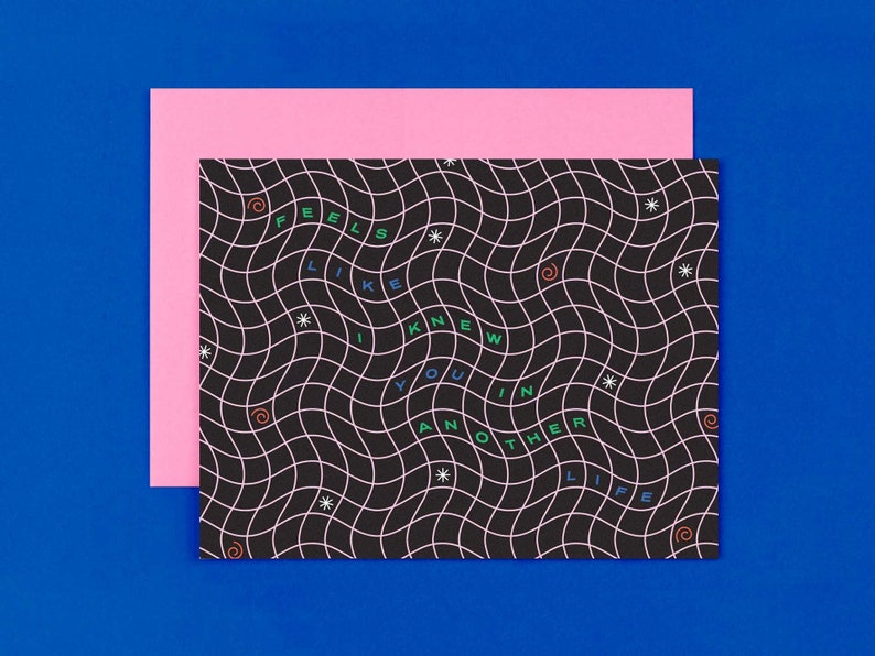 Carte d'amour ou d'amitié avec grille ondulée Another Life • par @mydarlin_bk image 4