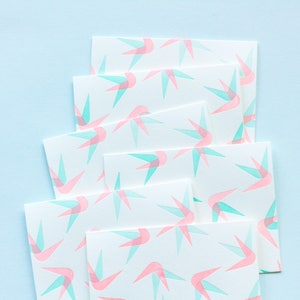 Tropico Magnifico Letterpress Blanko Karten • Tropischer abstrakter Paradiesvogel Blanko Muster Karten oder Blanko Karten Set • von @mydarlin_bk