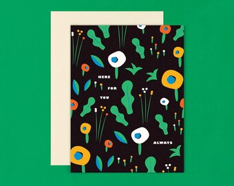 Toujours là pour vous • Carte de sympathie florale • par @mydarlin_bk