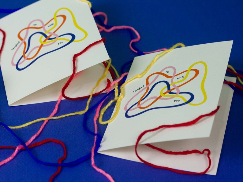 Printable Card Untangled Tangled up With You Love Card, Anniversary Card, or Valentine's Day ...