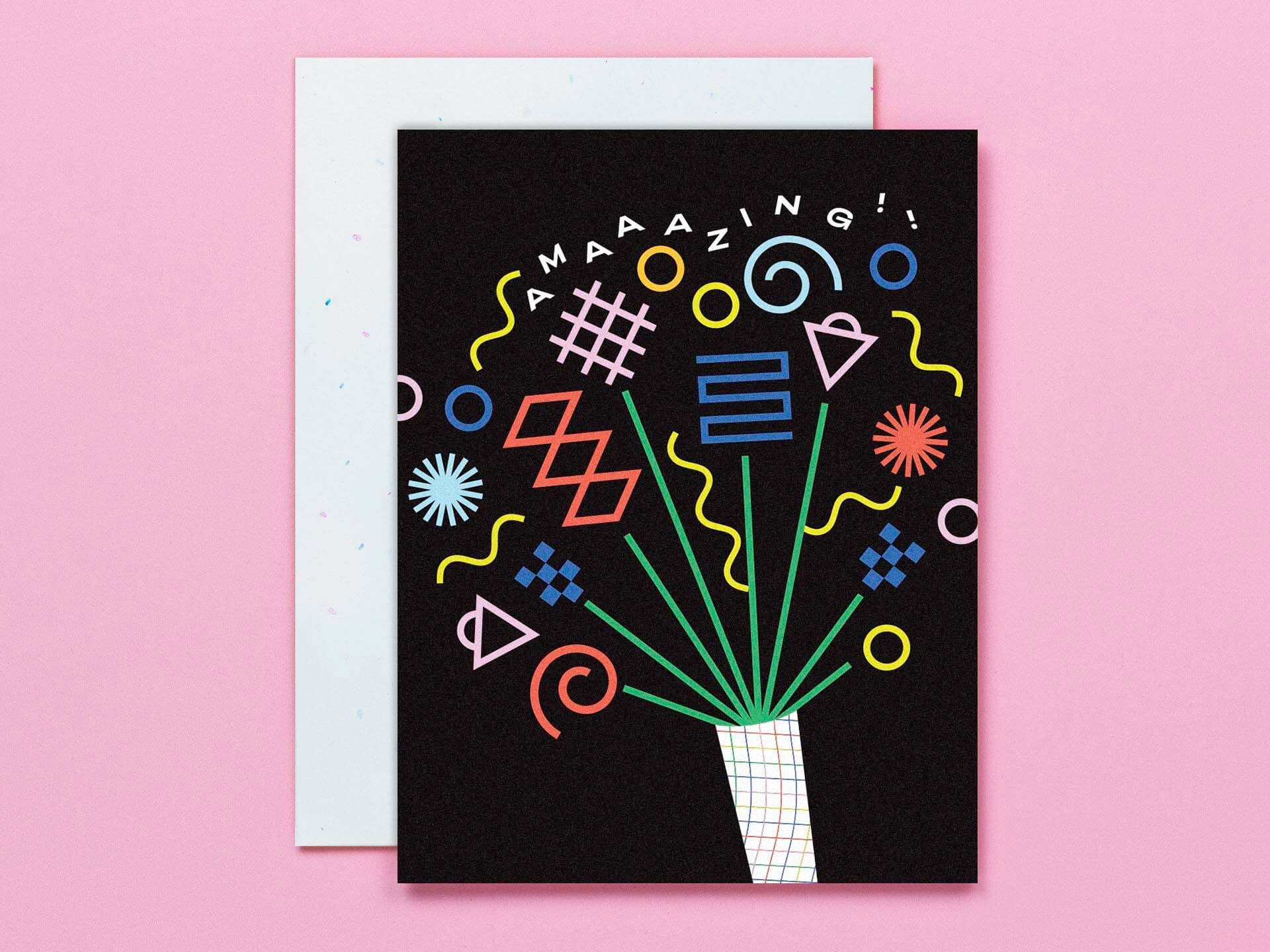 Shape Square Congratulation Celebration Shapes Congrats Card • Abstract Geometric Colorful ...