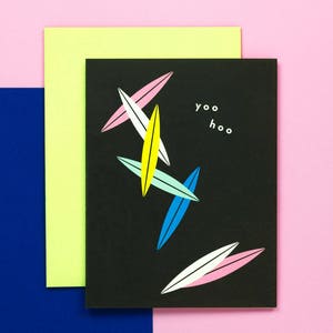 Yoo Hoo • Falling Shapes Hello Card • by @mydarlin_bk