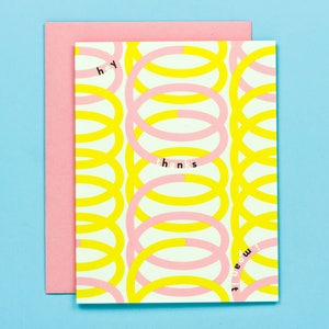 Graphic Spiral Thank You Card Hey Thanks I Mean It by mydarlin_bk image 4