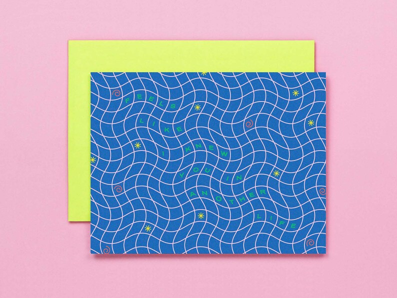 Carte d'amour ou d'amitié avec grille ondulée Another Life • par @mydarlin_bk image 2