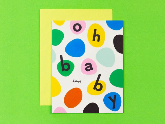 Baby Shower Card, Oh Baby