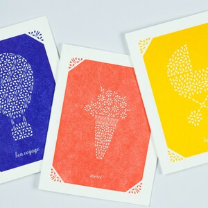 Carte de remerciement - Merci Cards - Carte de remerciement typographique - Cartes typographiques - Cartes imprimées en bloc image 3
