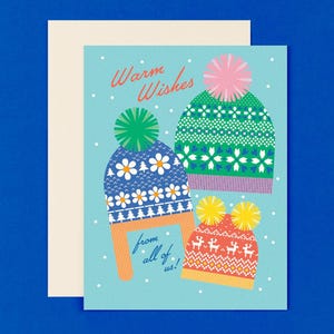 Carte de vœux pour les fêtes de fin d'année ou lot de 8 cartes de vœux chaleureuses • par @mydarlin_bk image 2