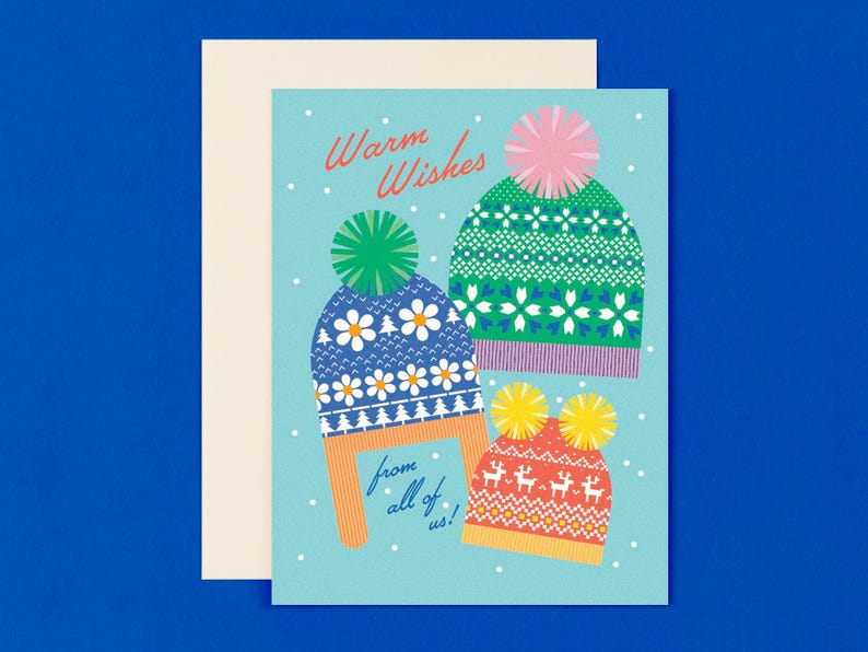 Carte de vœux pour les fêtes de fin d'année ou lot de 8 cartes de vœux chaleureuses • par @mydarlin_bk image 2