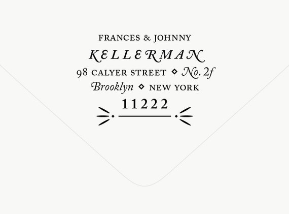 Address Stamp No. 2, Return Address