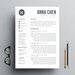 Resume Template Word, Professional Resume Template, Modern Resume Template, Teacher Resume Template, Nurse Resume Template, Cover Letter  