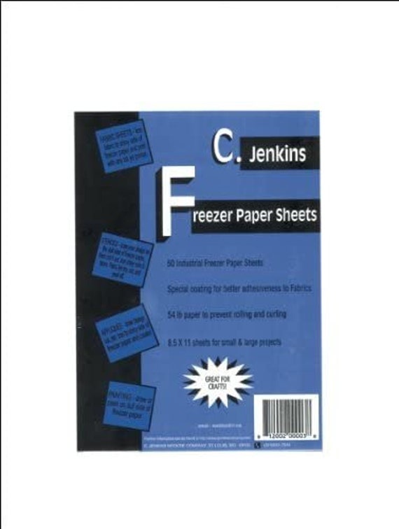 C. Jenkins Freezer Paper Sheets 81/2 by 11Inch 50 Per Etsy