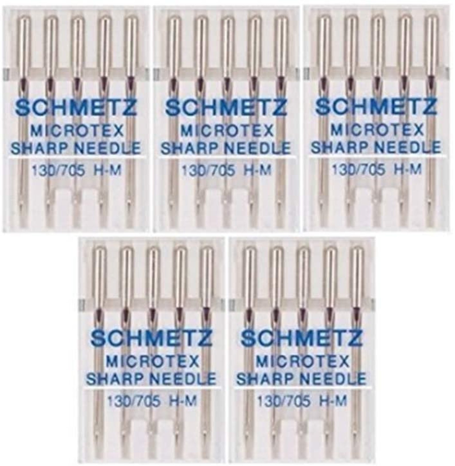 25 Schmetz Microtex Sharp Sewing Machine Needles 130/705 HM Etsy