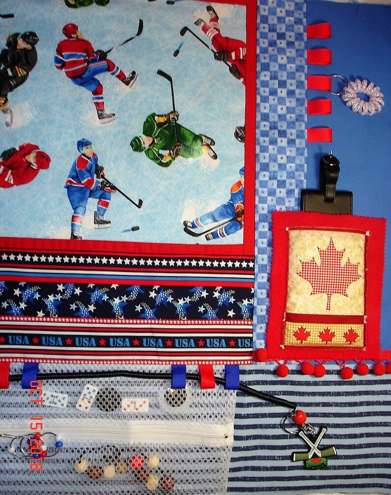 NEW NEW NEW Hockey Fidget Activity Tactile Sensory Quilt Etsy