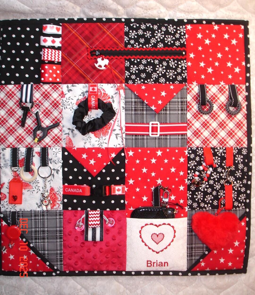 Fidget Activity Quilt, Sensory Blanket for Alzheimer's, Dementia - Etsy