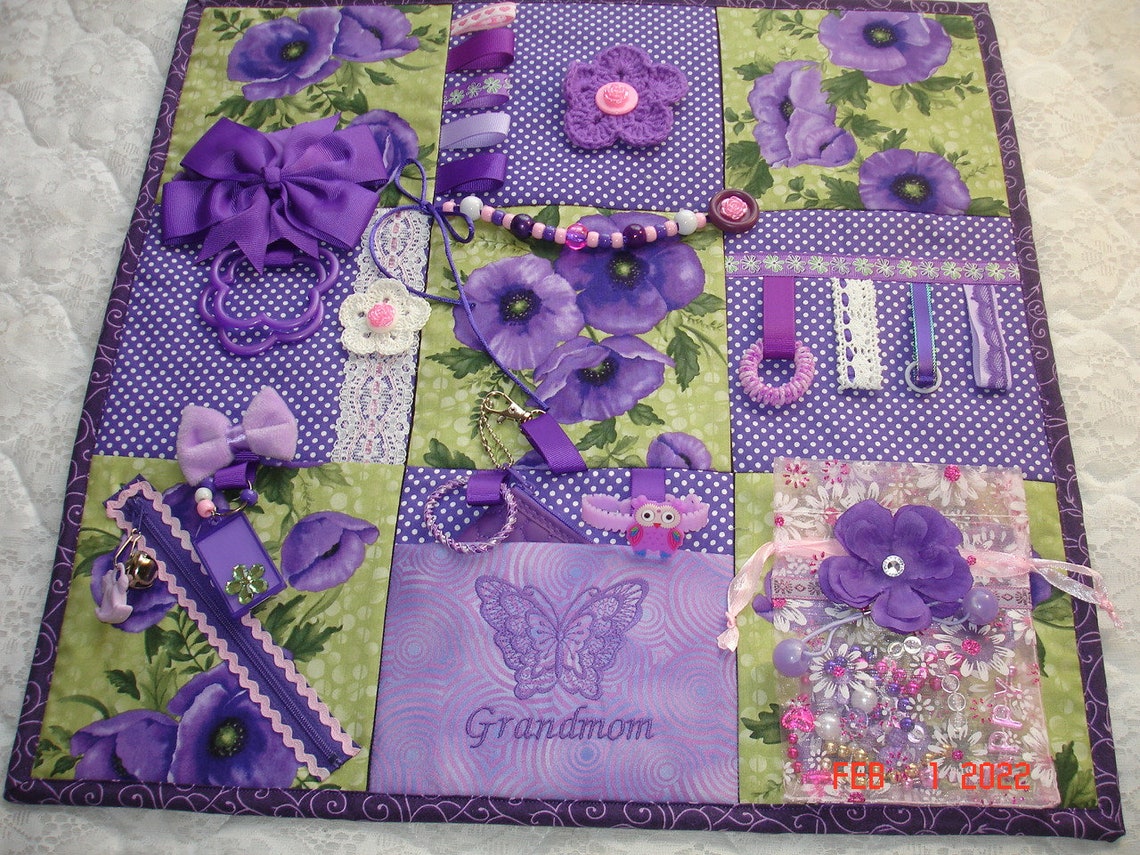 Best Fidget Activity Blankets For Dementia And Alzheimer's - Purple Poppy Flowers Best Fidget Activity Blankets For Dementia And Alzheimer's - Purple Poppy Flowers
