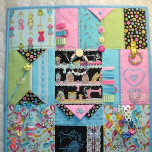 Sensory Sewing Fidget Quilt Tactile Activity Blanket Dementia Autism ADHD Stroke Alzheimer's brain trauma memory therapy
