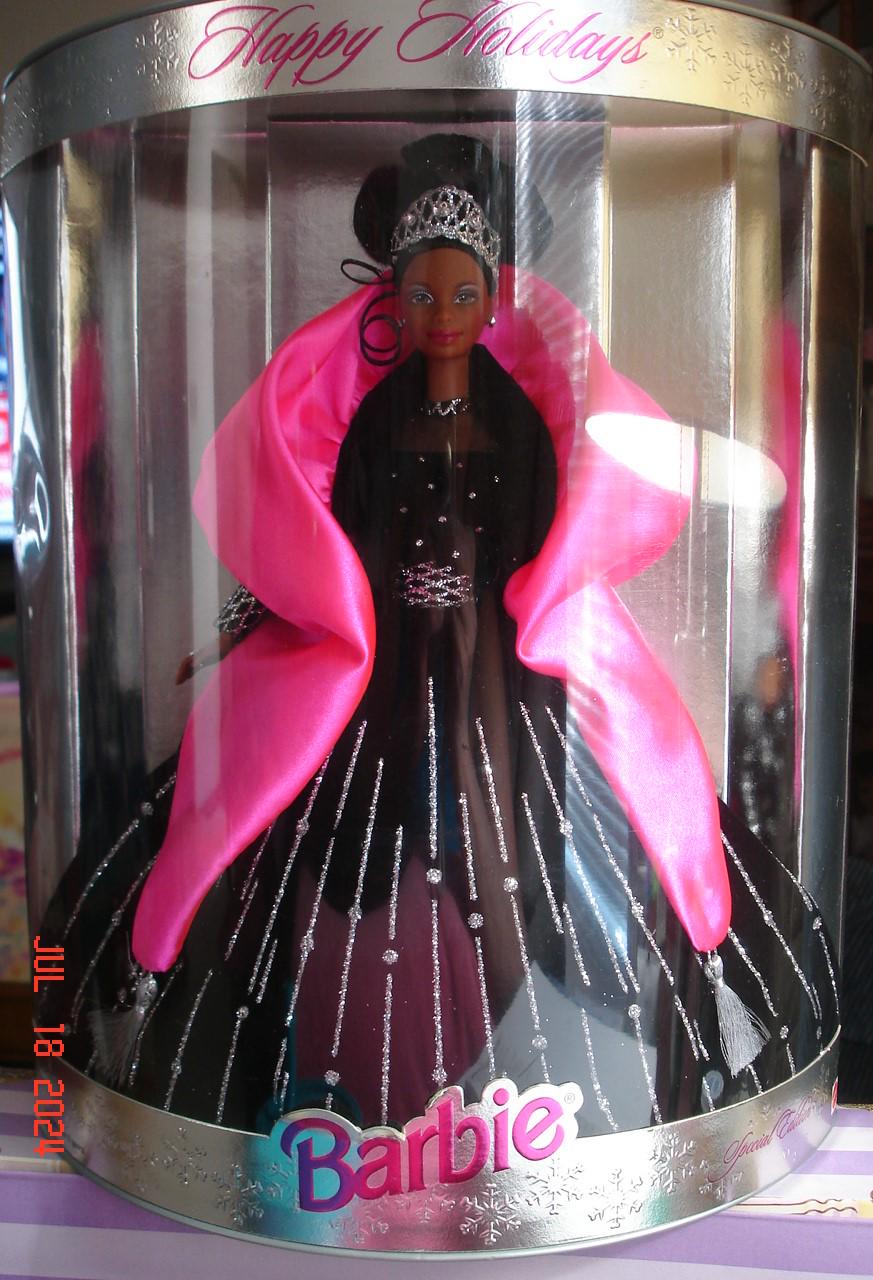1998 Happy Holidays Barbie African American Barbie NRFB