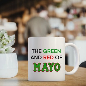 Mayo PNG sublimation file - green and red of mayo - Irish printable - Ireland clip art - county mayo saying phrase