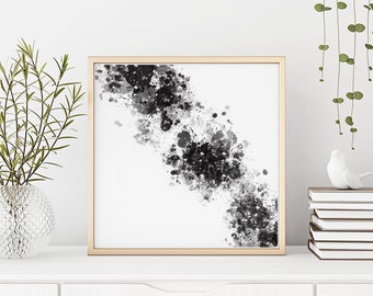 Home abstract printable wall art minimal simplistic sublimation design paint splash picture