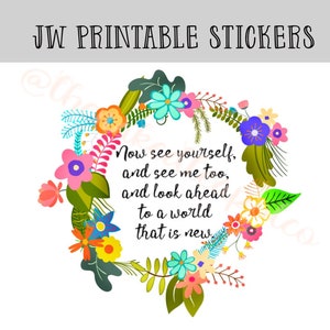 JW stickers - Bible verse stickers - JW planner stickers - jw printables - jw printable stickers - Jw witnesses - Jw pioneer school gift