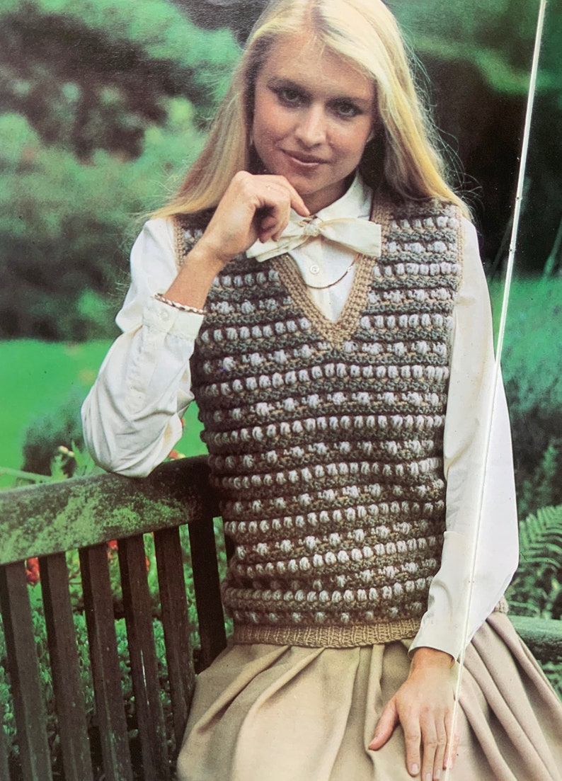 v neck pattern Crochet jumper pdf knitting pattern Knitted jumper pattern crochet tutorial crochet pullover download
