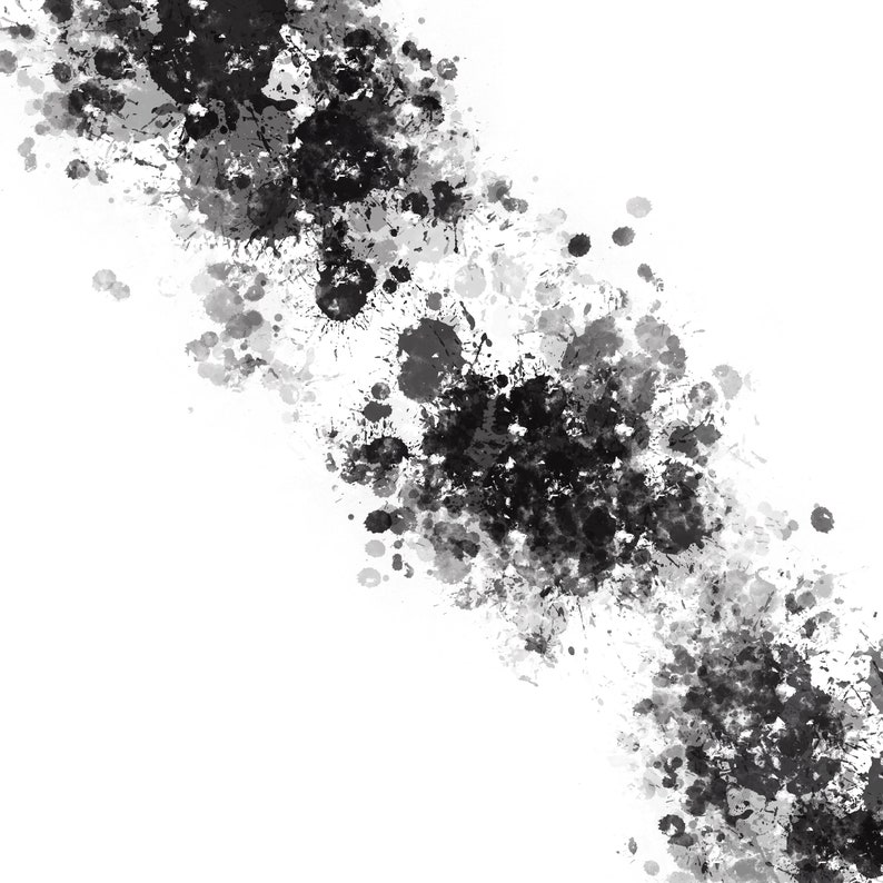 Home abstract printable wall art minimal simplistic sublimation design paint splash picture