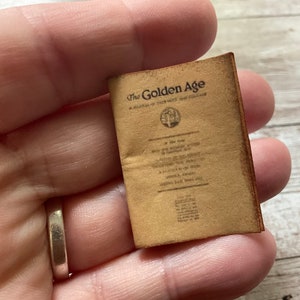 Revista pequeña e imprimible La Edad de Oro: la mejor vida de la historia, testigos de Jehová, escuela de pioneros, Watchtower, redacción de cartas