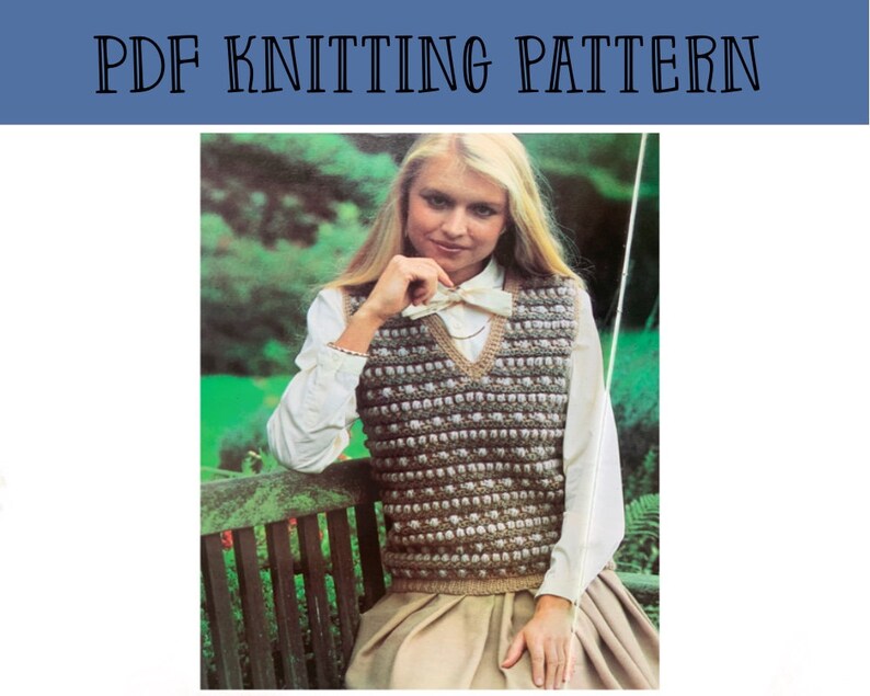 v neck pattern Crochet jumper pdf knitting pattern Knitted jumper pattern crochet tutorial crochet pullover download