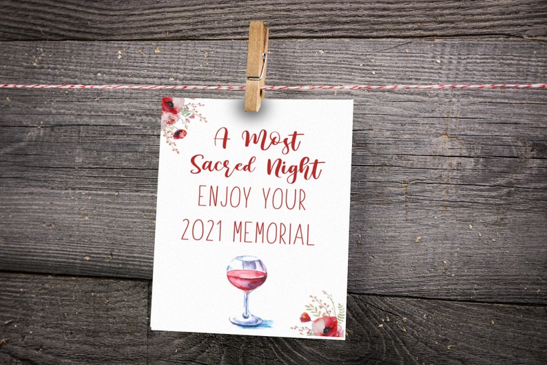 JW printable memorial 2021 card Passover gift bookmark Etsy