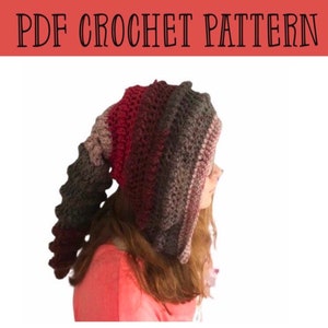 PDF Crochet hood pattern hat pixie elf hat pattern snood pattern crochet hat pattern image 1