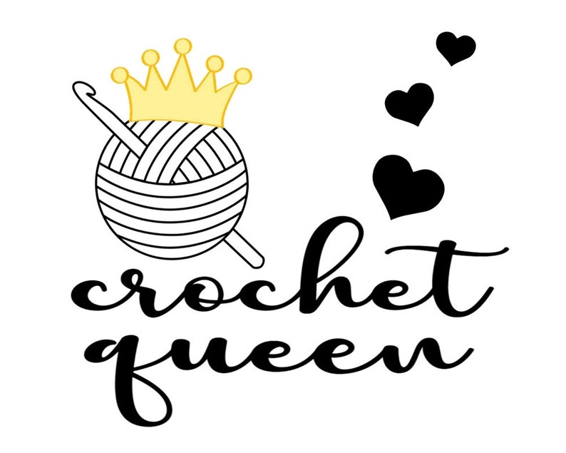 Crochet SVG Printable Graphic Clip Art Crochet Lover Gift Etsy