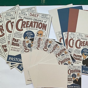 Jeu de cartes JW - pasteur Russell - étudiants de la Bible - témoins de Jéhovah - école pionnière - cadeau de baptême - meilleure vie de tous les temps - série photo