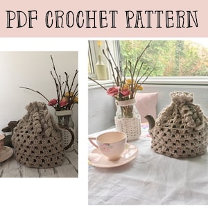 PDF Crochet tea pot cosy pattern - pot warmer crocheted pot warmer