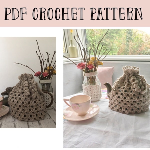PDF Crochet tea pot cosy pattern - pot warmer crocheted pot warmer