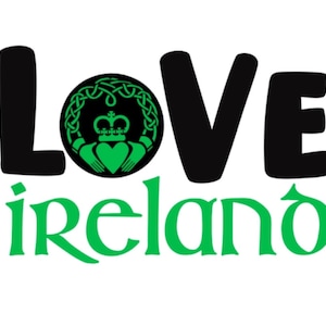 Irish Love SVG clipart -sublimation design  -commercial use -  digital download - scrapbooking paper - printable paper -
