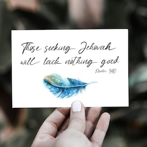 Cartolina delle Scritture stampabile dei TdG - Citazione cristiana - Scrittura di lettere - Testimoni di Geova - La migliore vita di sempre - Testimoni dei TdG
